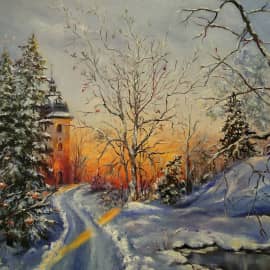 Зимний вечер, сюжет 2