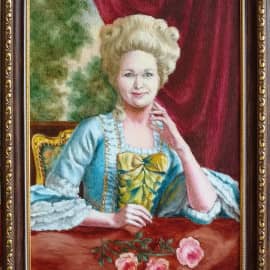 Дама в костюме 18 века