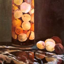Натюрморт с персиками.