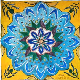 Гармонизирующая мандала акрилом