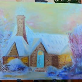 Шале зимой.