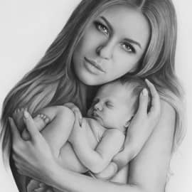 Дакота с малышом