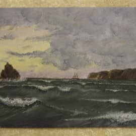 Бурное море… (Пастельная версия одной из картин Michael Zeno Diemer)