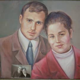 Портрет девочки маслом, сюжет 3