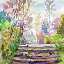 Лестница в парке