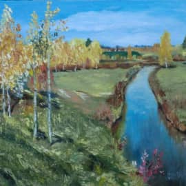 По мотивам И.Левитана "Золотая осень" (Мастер-класс Дмитрия Ревякина)