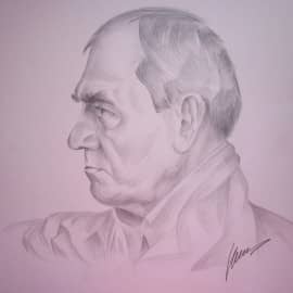 Рисунок мужской головы