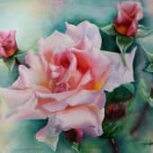 "Прекрасная роза", художник Любовь Титова
