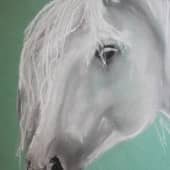 Белая лошадка (1), художник Валерия Гайворонская