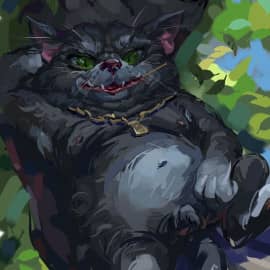 Довольный кот