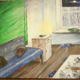 "Свет из детства", холст, акрил, апрель 2016 г.