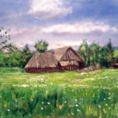 Брошенный хутор. Этюд. (2), художник И.Б.