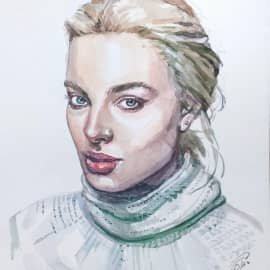 Портрет на заказ по фото, А4