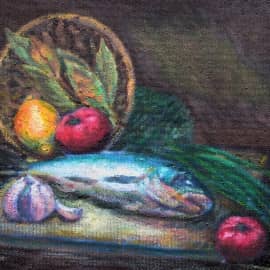 Натюрморт с рыбой
