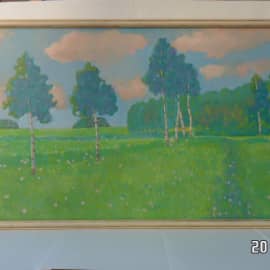  Пейзаж с березками