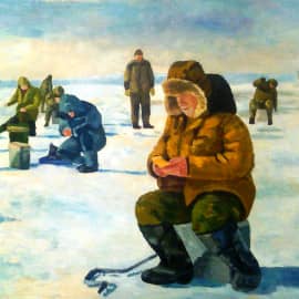 Зимняя рыбалка.