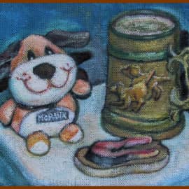 Мой пес Мордик угощает!