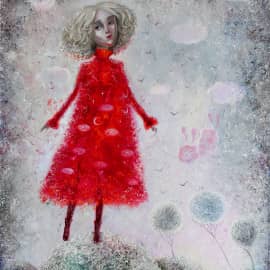 Красное платье