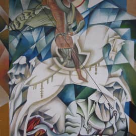 ..Георгий Победоносец на коне..