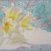 "Натюрморт с белыми лилиями" (2), художник Любовь Титова