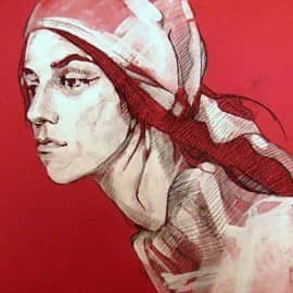 Шарлотта.  2009. бумага 30х42