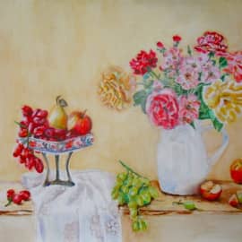 Цветы и фрукты