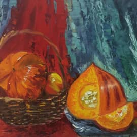 Натюрморт мастихином, с натуры