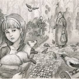 Гуляет девочка с хорьком, рис.3