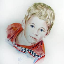 Портрет акварелью, сюжет 3