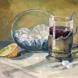 Натюрморт с зефиркой