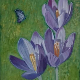 Картина "Крокусы"