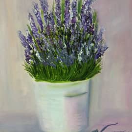 Лаванда. Масло, холст 30х40
