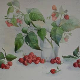 Натюрморт с малинкой 