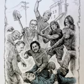 Деревня Грязь.Избиение Иуды из Каифа бывшими мужьями и любовниками Низы