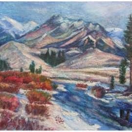 Горная река зимой