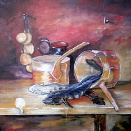 Натюрморт с рыбой