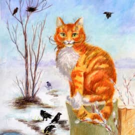 Весенний кот