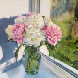 Букет пионов