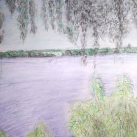 Волга угличская карандашами