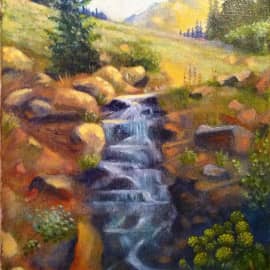 Горный ручей в районе Алма-Аты.