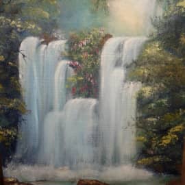 Дописала водопад.