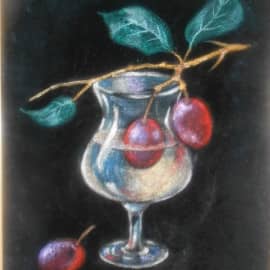 Натюрморт со сливой