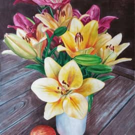 "Натюрморт с лилиями"