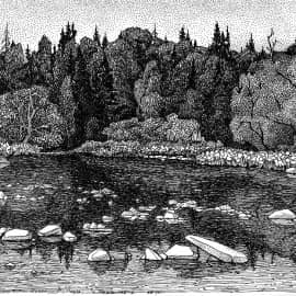 Этюд -3. Верховья реки Малый Инзер.