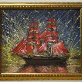 Алые паруса. (холст, масло)