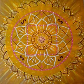Мандала 70х70, акрил