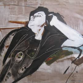 Ирина 2008 бумага акрил 60х70