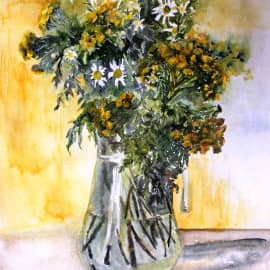 Букет с пижмой 