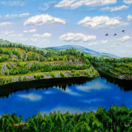 У деревни Карагужино (в Башкирии)