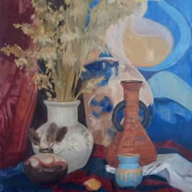 Натюрморт с сухоцветами